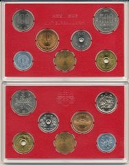 Япония - Mint набор 6 монет 1 5 10 50 100 500 Yen 1996 + жетон - в пластике - UNC