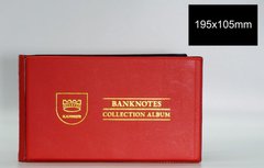 4385 - Альбом Smart - B 2024 - червоний - для зберігання 40 банкнот - Kammer