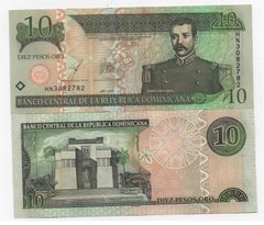 Dominican Republic  10 Pesos 2003 -  P. 168c - UNC