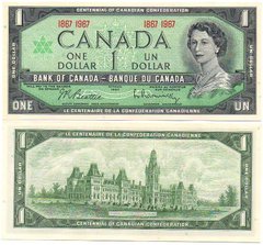 Канада - 1 Dollar 1967 - P. 84a - (no s/n) - UNC