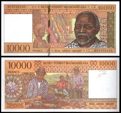 Мадагаскар - 10000 Francs 1998 - P. 79b - UNC