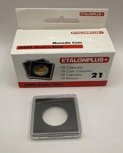 4277 - Капсула Etalonplus+, 21 мм Упаковка 10 штук Quattro Black розмір 38&times;38 small