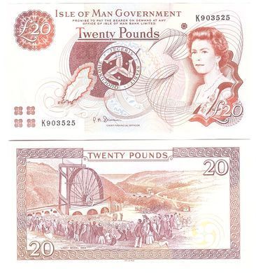 Isle of Man - 20 Pounds 2013 - Pick 49 - Queen Elizabeth ll - UNC