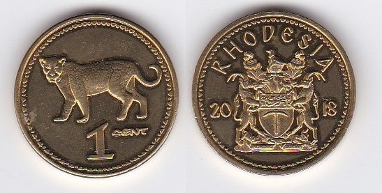 Rhodesia - 1 Cent 2018 - Leopard - UNC
