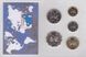 Гонконг - набор 5 монет 10 20 50 Cents 1 2 Dollars 1997 - 1998 - в блистере - UNC